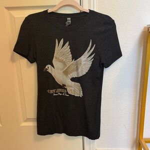 Cody Jinks Dark Gray Graphic Tee with White Dove Print